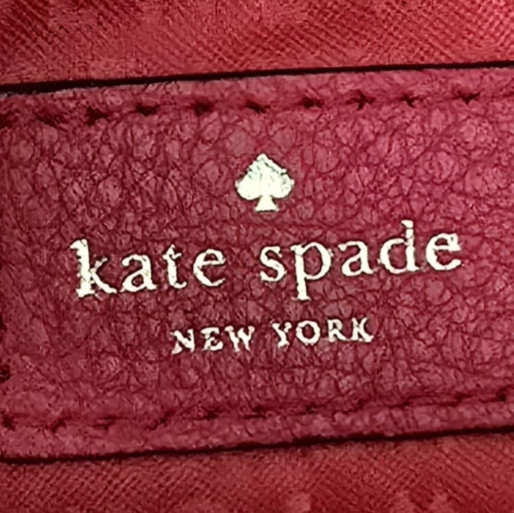 Kate Spade Flynn Red Leather Clutch Cross Body 10 x 7.5 x 1.25 - Picture 10 of 17